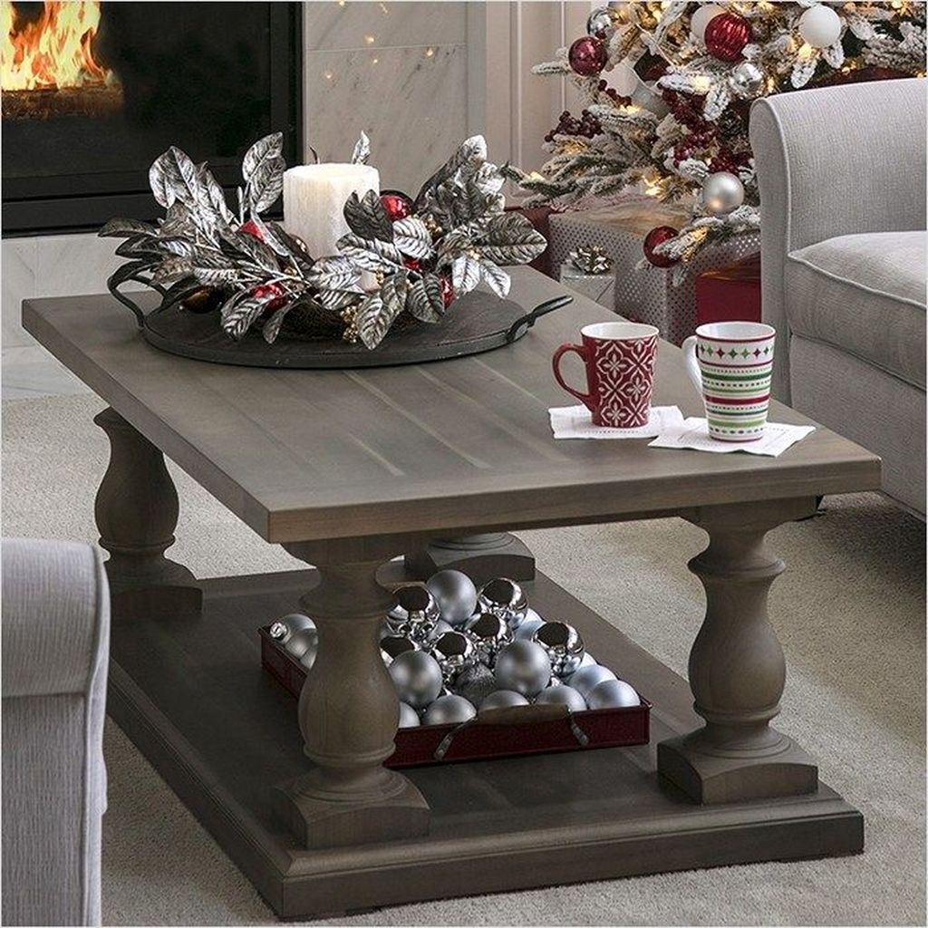 Christmas coffee table decor