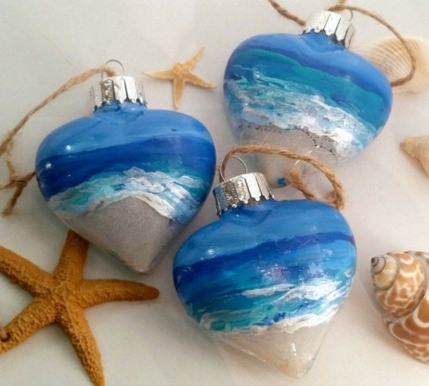 Christmas beach decorations inspiring ornaments coastal ideas beachy