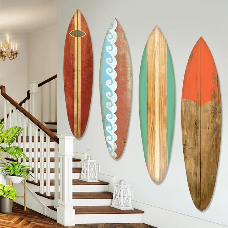 Surf board decoration wall