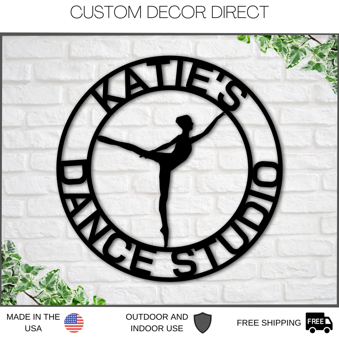 Ballet metal wall decor