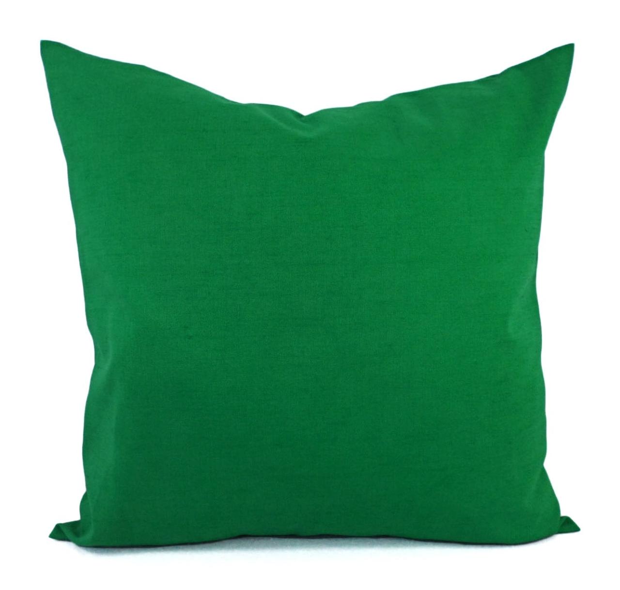 Green decorative pillow