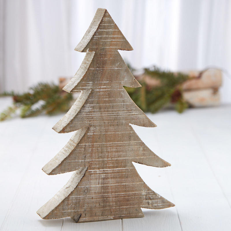 Wooden christmas tree decorations